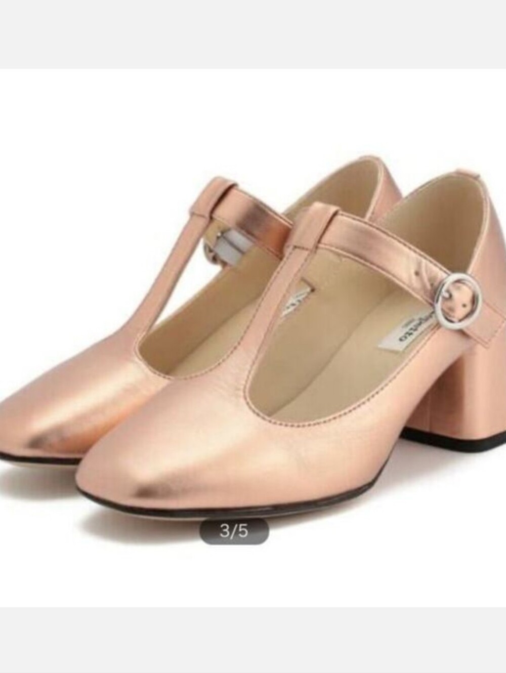 Repetto Tara T-strap Mary Jane Pumps In Rose Gold
